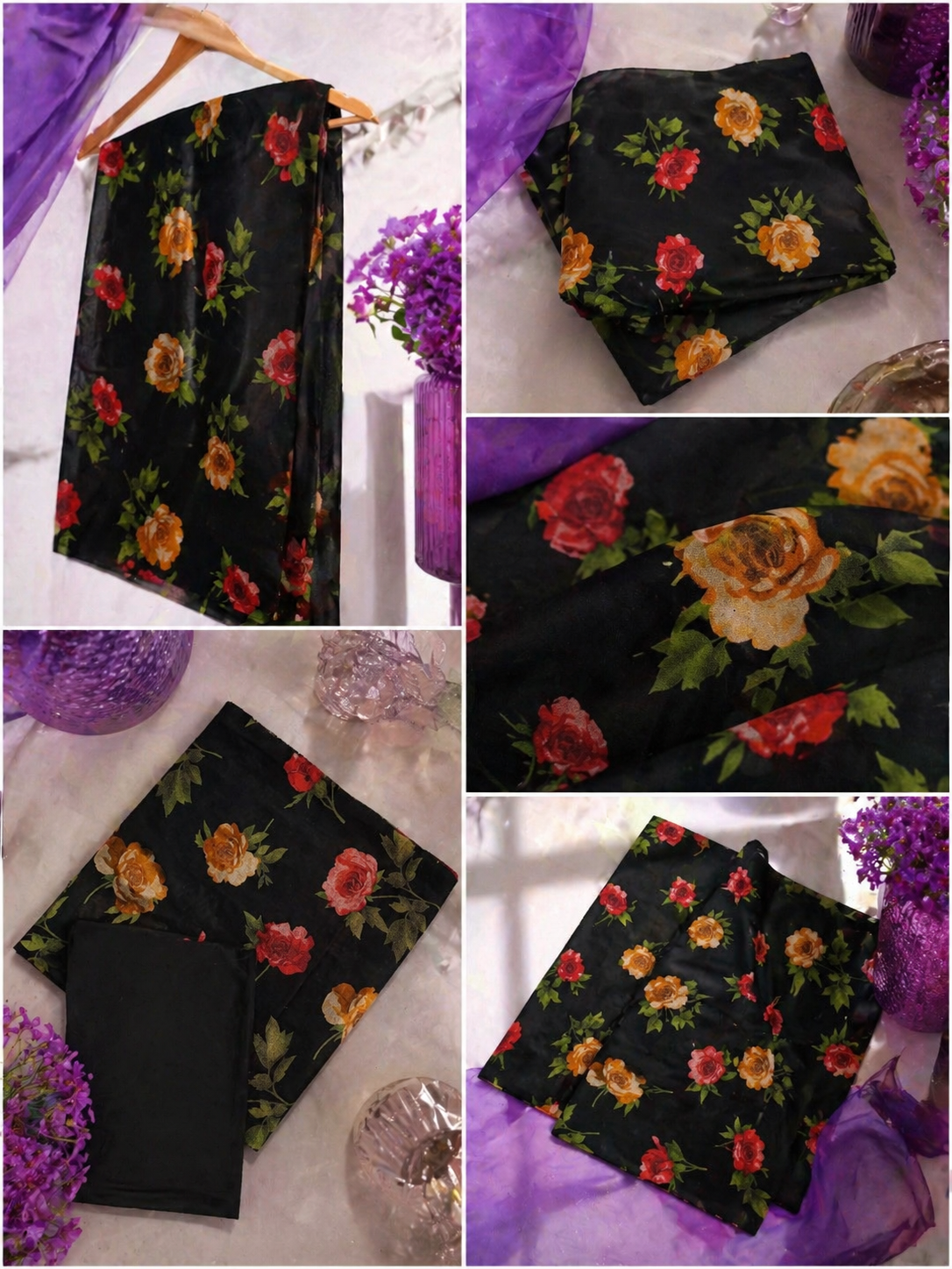 Midnight Bloom 2 Piece Printed Lawn Suit