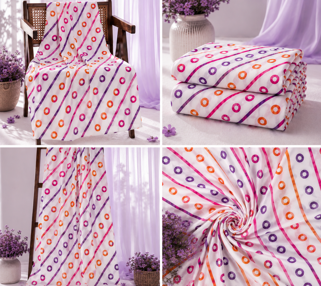 Multicolor Printed 2-Piece Unstitch Lawn Suit