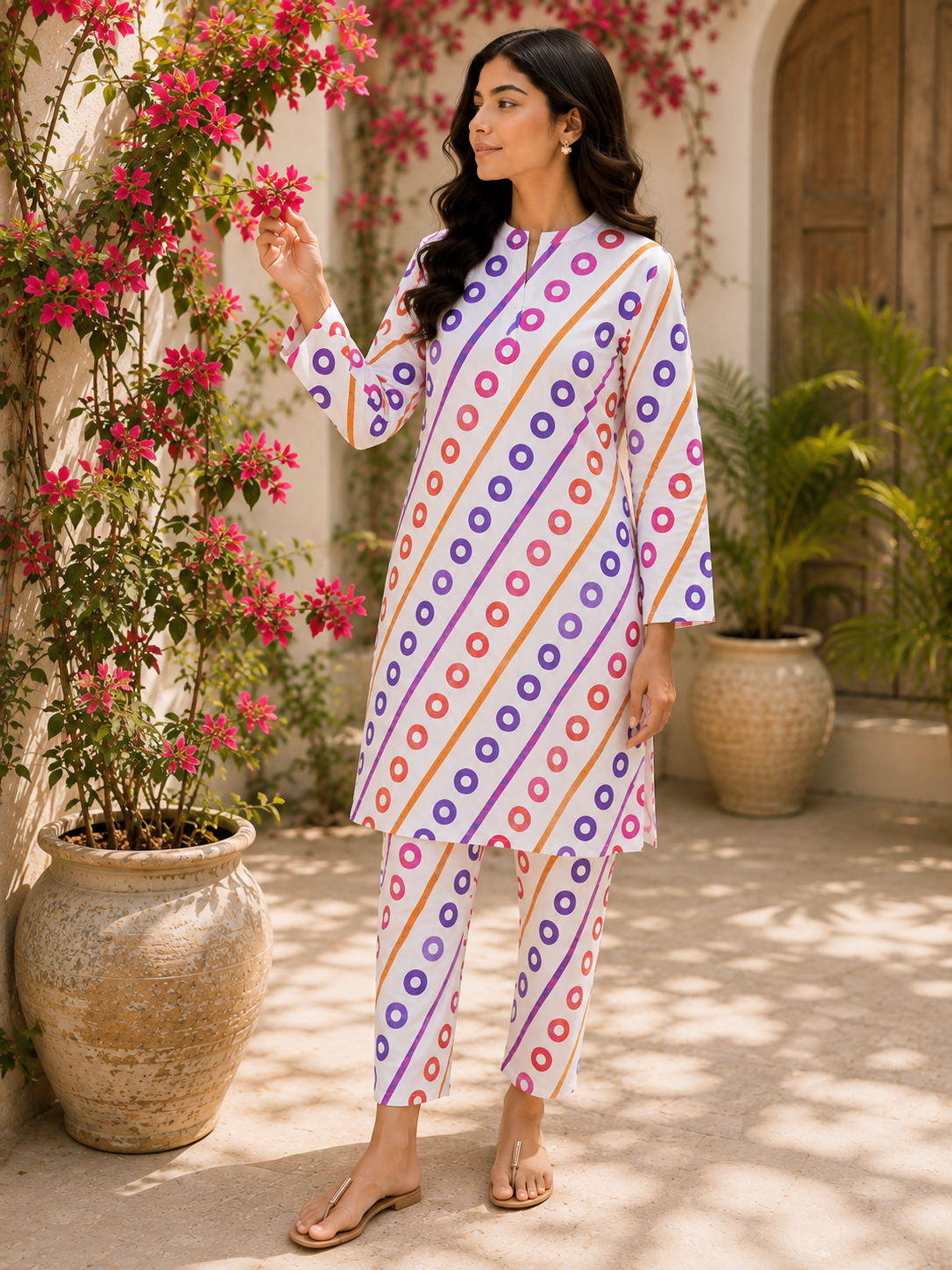 Multicolor Printed 2-Piece Unstitch Lawn Suit
