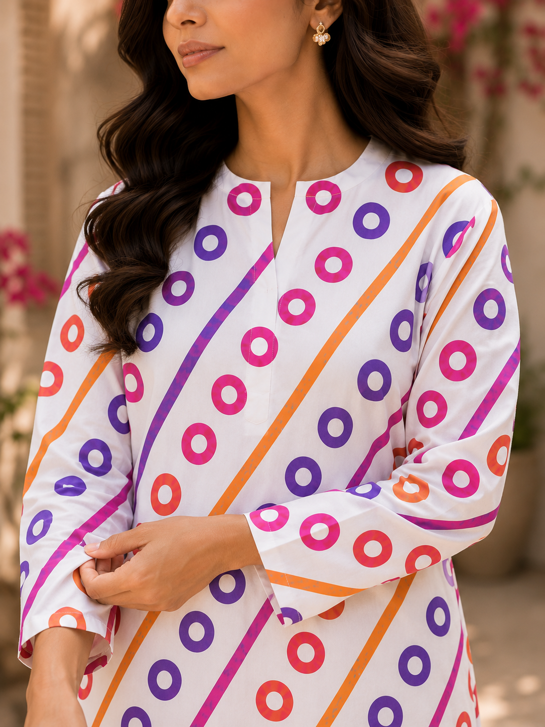 Multicolor Printed 2-Piece Unstitch Lawn Suit