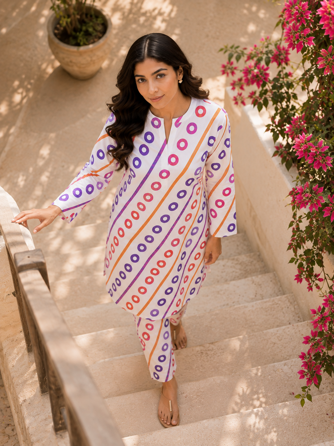 Multicolor Printed 2-Piece Unstitch Lawn Suit
