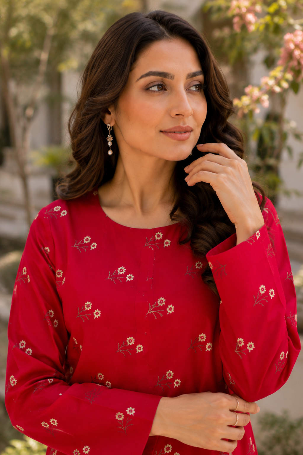 Ruby Blossom 2 Piece Unstitched Lawn Suit