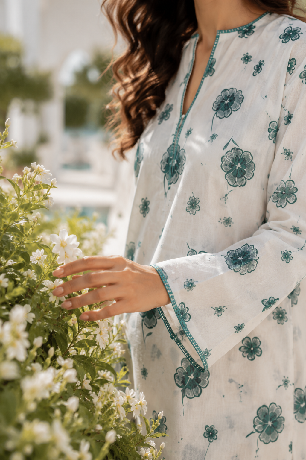Premium Bloom Printed Unstitched 2 Piece Lawn Suit
