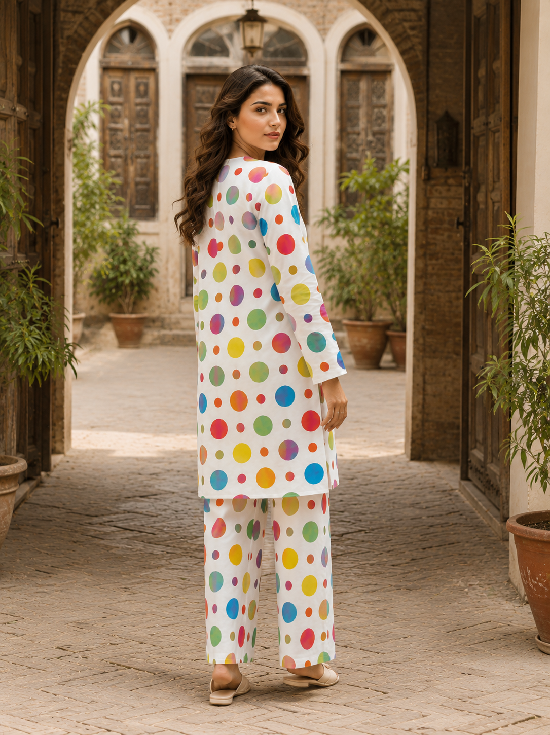 Multicolor Bloom Printed 2-Piece Lawn Suit