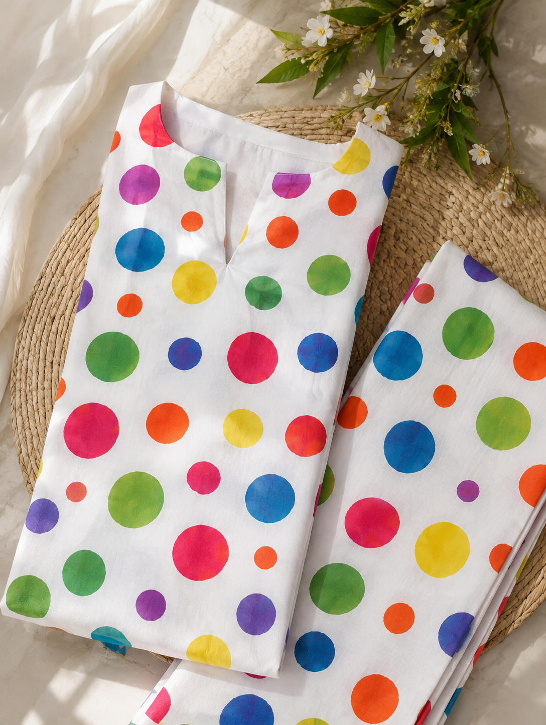 Multicolor Bloom Printed 2-Piece Lawn Suit