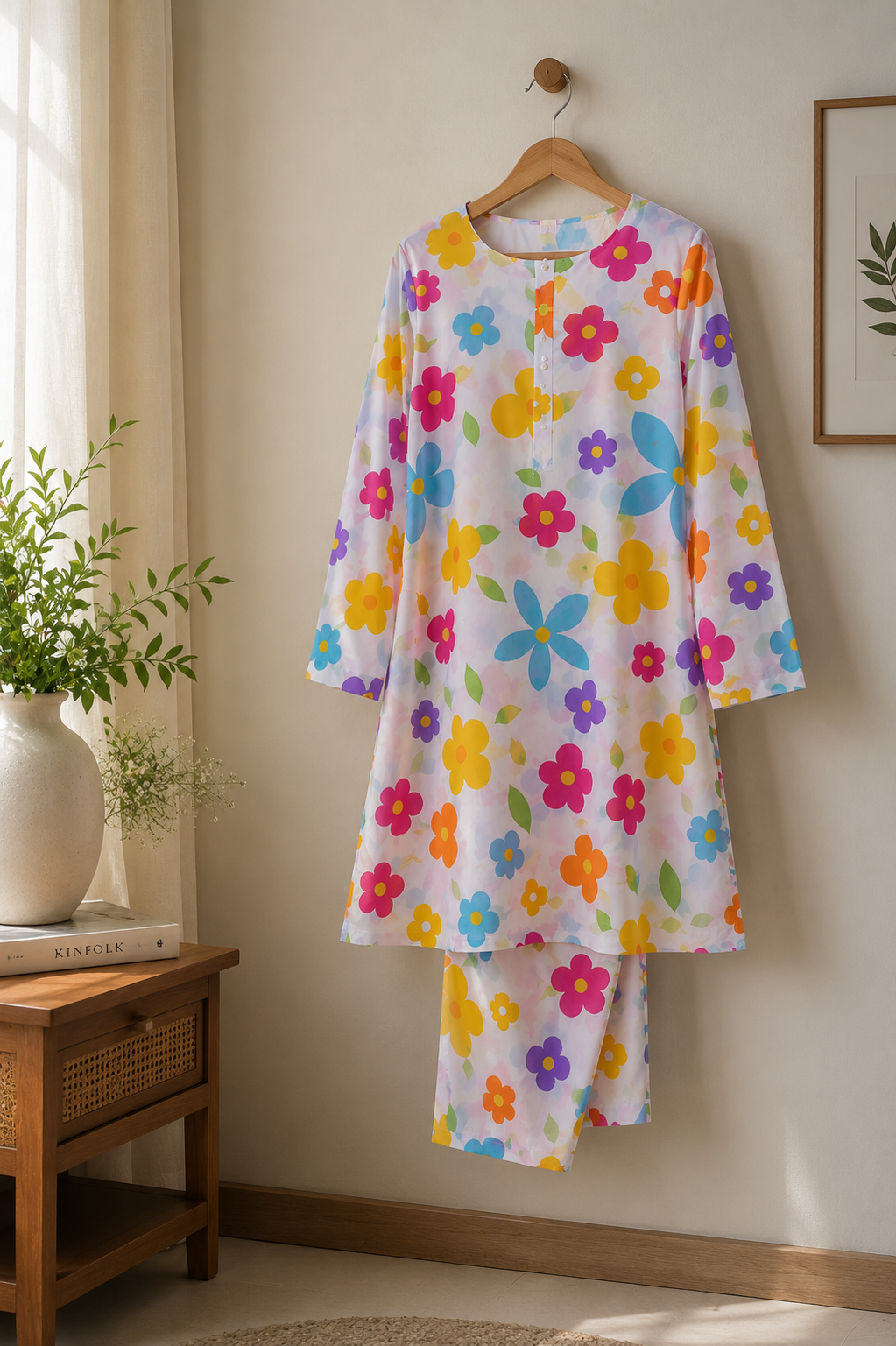 Bloom Bliss Floral Printed 2-Piece Unstitch Lawn Suit for Women – Summer Collection