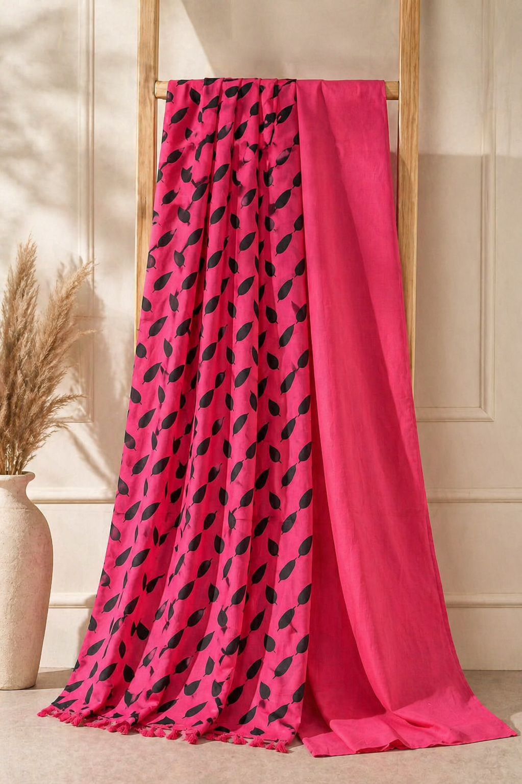 Pink Leaf Printed 2-Piece Lawn