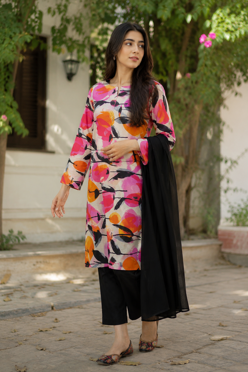 Multicolor Printed 2 Piece Lawn Suit