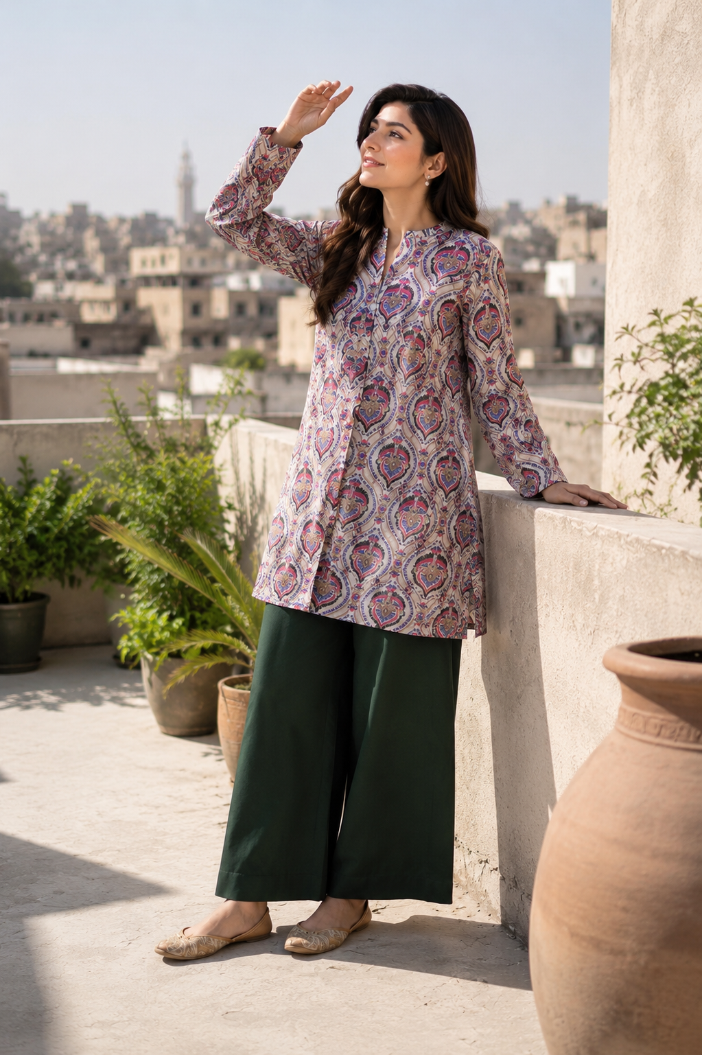 Casual Wear Printed 2 Piece Lawn Suit