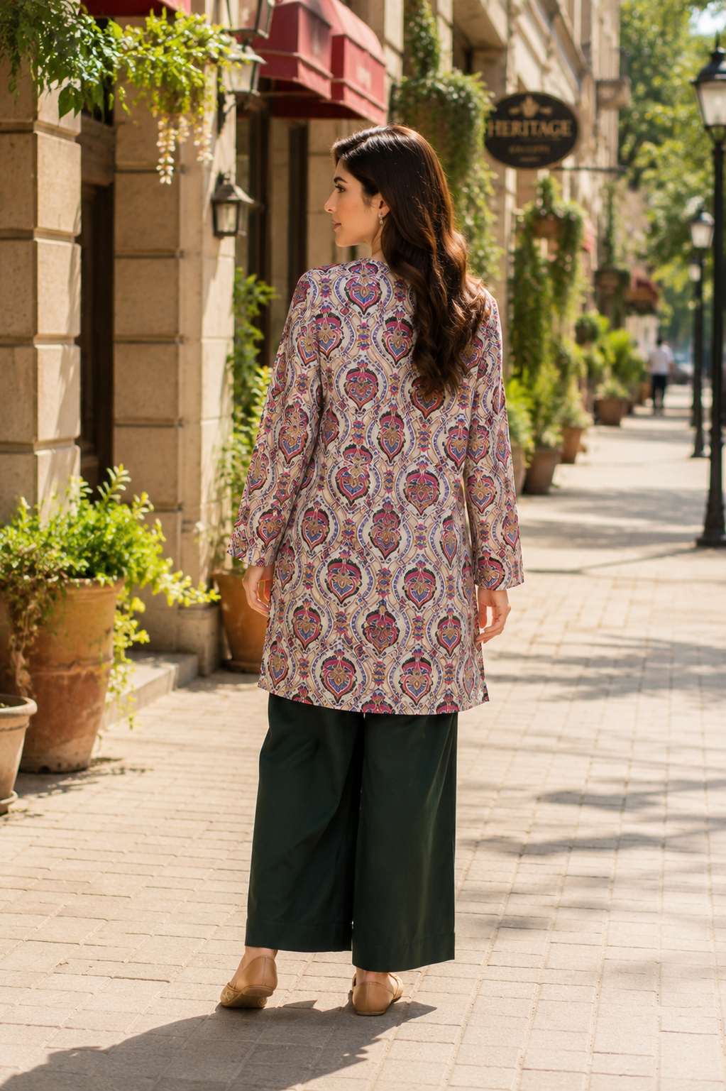 Casual Wear Printed 2 Piece Lawn Suit