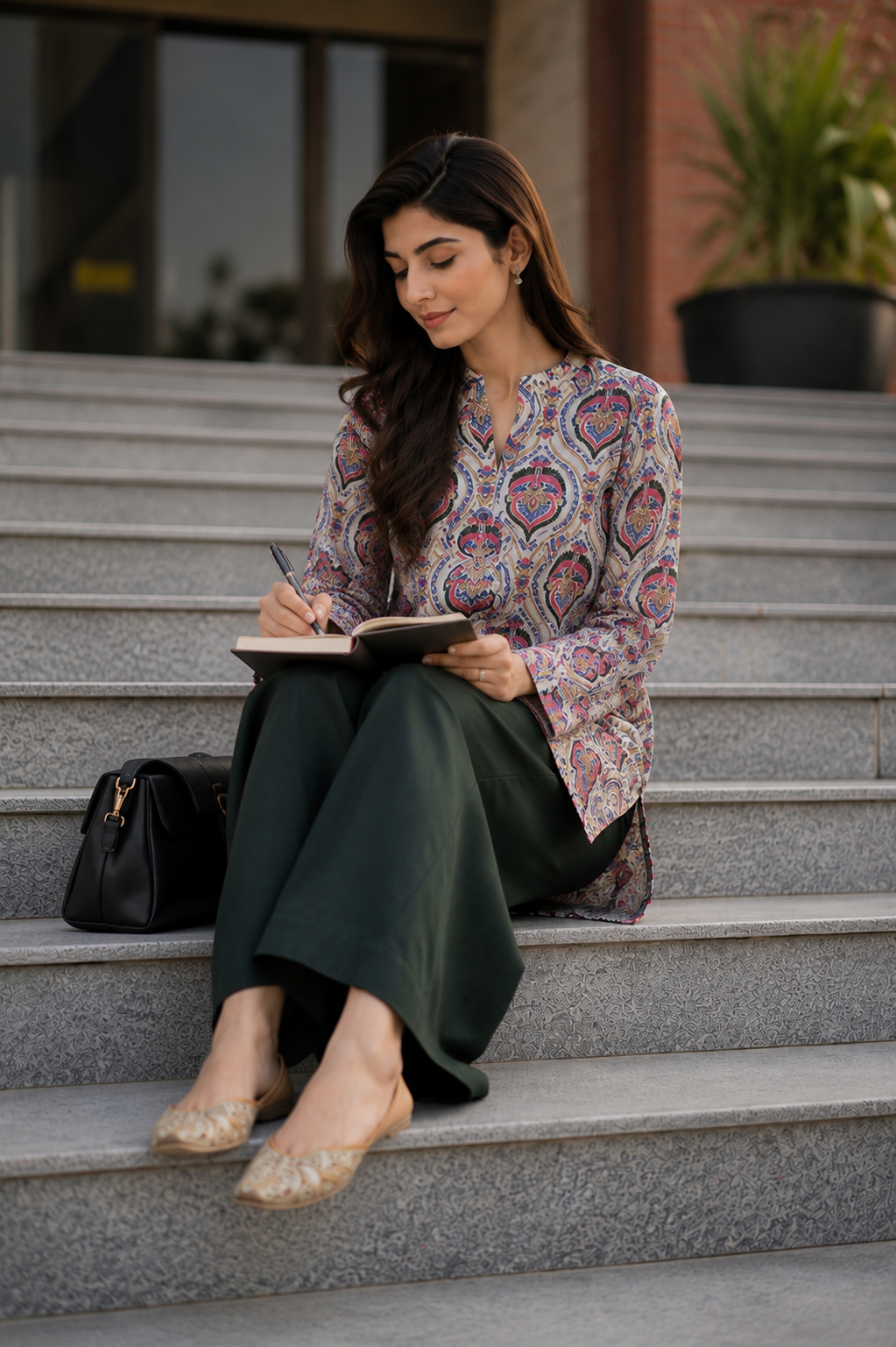 Casual Wear Printed 2 Piece Lawn Suit