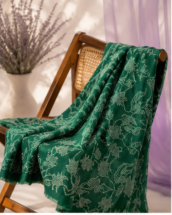 Emerald Green Printed Lawn 2-Piece Suit – Women's Summer Collection