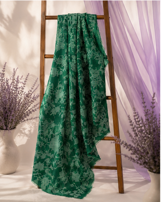 Emerald Green Printed Lawn 2-Piece Suit – Women's Summer Collection